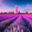 Placeholder: Blue cristal tower in a flowery countryside, glitter pink in a galactic ambiance, delicate colors in the foreground, full of details, smooth, light effect，vaporwave colorful, smooth, extremely sharp detail, finely tuned detail, ultra high definition, 8 k, unreal engine 5, ultra sharp focus