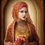 Placeholder: Muslim beautiful bride in frame