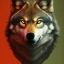 Placeholder: Wolf, red, orange, yellow, green, blue, purple, masterpiece, expert, 8K, hyperrealism, sharp focus, cinematic lighting