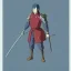 Placeholder: a brave adventurer, dressed in worn leather armor and carrying a trusty sword at his side, fantasy digital art