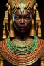 Placeholder: kente scene, Black Egyptian Cat, jewelry, realistic, thread, embroidery, octane render, high detail