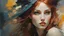 Placeholder: Athletic Petite Pale Russian Redhead Woman 30yo, Long Eye Lashes, Eye Shadow, Eye Liner, by Robert McGinnis + Jeremy Mann + Carne Griffiths + Leonid Afremov