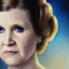 Placeholder: [[extrem stunning photorealistic Carrie Fisher as Princess Leia]] :: [[photorealistic hazel iris, short hair, head and shoulders portrait, 8k resolution photorealistic portrait by Greg Rutkowski, Artgerm, WLOP, Alphonse Mucha, dynamic lighting, hyperdetailed, intricately detailed, triadic colors]]