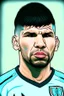 Placeholder: cartoonSergio Aguero Argentine football player