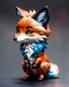 Placeholder: Chibi of a fox, ultra quality, hyper detailed, contrasting colors, incredible colors, incredible artwork, maximalist