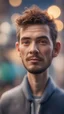 Placeholder: portrait of weird guy wearing to small clothes,bokeh like f/0.8, tilt-shift lens 8k, high detail, smooth render, down-light, unreal engine, prize winning