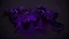 Placeholder: black background, purple continents