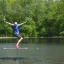 Placeholder: krister slacklining over water