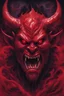 Placeholder: At the heart of the artwork, a sinister red Oni figure emerges, its contours distorted and menacing. The Oni's presence symbolizes the heavy basslines and eerie synths that define the tearout dubstep experience. Its eyes, glowing a malevolent red, pierce through the darkness, echoing the intensity of the sonic journey. The color palette is stark and monochromatic, emphasizing the contrasts between the Oni's fiery red and the deep shadows that surround it. Ethereal wisps of sound waveforms inter