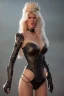 Placeholder: Claudia Schiffer as evil queen in leather gown, voluptuous, cleavage, stern, angry, emperious, cinematic, 8K, realistic, high definiton, unreal 5 engine, dramatic lightning, low key lightning