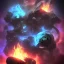 Placeholder: metal magic armoured skull MUSHROOMS stars galaxy SPACE lANDSCAPE BURNING IN BLUE FLAMES hellfire abyss math