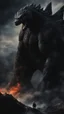 Placeholder: A darkness picture to giant godzilla