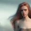 Placeholder: Female, long blond hair, make up, high lights, rusted, diffuse lighting,polished, intricate,highly detailed, illustration, clouds, foggy