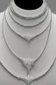 Placeholder: White gold necklace in the shape of No. 7