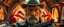 Placeholder: gritty air brush 3d with pen outline,seasoned handsome gunslinger western fluffy elder edgy hero with slightly glowing eyes and nudged dented skin in front of glistening space lobster dog, shallow depth of field, warm lantern, pin hole cam in doll house space ship, bottom floor board edge border