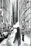 Placeholder: street, god walking, model style, hyper realistic, accurate, delicate, extremely detailed, Graphic novel style, wide-angle, front view, open aperture, superfine pencil