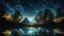 Placeholder: geometric montage, relaxation, luxury, parabolic dream world, night, darkness, fireflies, enchanted, calm beauty, symmetry, crystalline fantasy world, magic, beautiful composition, exquisite detail, unusual, 80mm lens