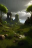 Placeholder: very creative Ultra-realistic image, AI Style Transfer on, UHDQ and UHDS settings ancient ruins of Tolkien's world, very lush and varied vegetation, Clouds and landscape are subtly rendered, contributing to the overall ethereal quality of the image, AI Denoise on, AI Enhance on, Lumen on, RTX ON