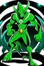 Placeholder: alien From Ben 10 cartoon. Strong, fit body. From his faction. Shark. Advanced jewels and metal. Dark magic. Power and luxury