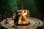 Placeholder: ai magic show on marble labyrinth merrygoround presentation wow effect smoke bunnies awesome awesome gaffa tape dwarf magician with scary hat on awake within a dream inside a circular saw blade Alice in wonderland and cards with crosses and bunny inside a big transparent dice with fire tornado splashing in it all contained within a circle that has only green starry color on its background outside and the weirdest screaming audience