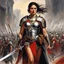 Placeholder: [art by Antonio Sant'Elia] In the midst of a raging war, amidst the clash of swords and the cries of the fallen, a figure stood tall. A woman unlike any other, her muscles rippled beneath her armor, a testament to her strength and resilience. She was a Roman Centurion, a warrior of unmatched skill, commanding respect from both friend and foe alike.