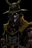 Placeholder: Image of a villain that looks like batman and scarecrow with black and purple cloths named