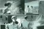 Placeholder: black and white storyboard, couple on foreground, we don t see them well because they are close to the camera but between them in the middle we see 3 chefs, scattered throughout the kitchen cooking, frying, cutting