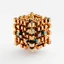 Placeholder: a mandelbox 3d fractal made of small metallic random color cubes