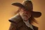 Placeholder: old RUGED cowboy face hat