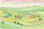 Placeholder: Pastel sketch of English countryside in the style of Paul klee
