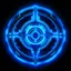 Placeholder: a blue glowing cyberpunk symbol