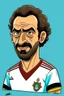 Placeholder: Hussein Al-Shahat Egyptian football playercartoon 2d