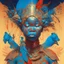 Placeholder: dream of portrait of warrior africa by james jean