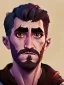 Placeholder: Portrait of a 30 year old strange gay warlock like Jake Gyllenhaal