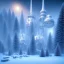 Placeholder: winter landscape, bells, ice, dreamy, science fiction