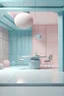Placeholder: Elite creative space with minimal pastel colored look, 4K UHD resolution, octane render