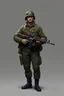 Placeholder: elite gun soldier in 1950 concept