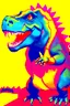 Placeholder: pop art pixels 1000 images warhol style x t rex