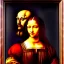 Placeholder: portrait of a men and a woman Leonardo da Vinci style