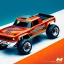 Placeholder: fullbody Drawing of 'HOT WHEELS MONSTER TRUCK',intricate detail,andrea bonelli,Kilian Eng,Ohrai,evan lee,Aleksandr Sidelnikov,KyuYong Eom,three quarters frontal aerial view,toned colors,16k