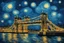 Placeholder: tower bridge at night - in style of van gogh