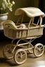 Placeholder: Vintage pram, natural,