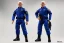 Placeholder: Mike Pence as G.I. Joe toy Doll figure With a pistol space force Blue fabric uniform, black Moonboots