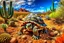 Placeholder: A tortoise in the Arizona desert. I did these about a year ago. I love how they turned out! The square images were created using Bing, and the horizontal images were created using DALL-E/ChatGPT.
