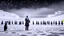 Placeholder: A penguin orchestra in tuxedos performing a symphony on a frosty Antarctic glacier, with a solo violinist poised elegantly, playing amidst the icy backdrop under the enchanting glow of the Aurora Australis, captured in high-contrast black and white photography, evoking a timeless and majestic ambiance