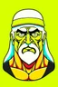 Placeholder: Hulk Hogan Professional wrestler catoon 2d