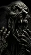 Placeholder: The wolf man Howling in giger style