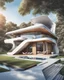 Placeholder: Casa campestre arquitectura Zaha Hadid Estilo de dibujo a lápiz de color, vista aérea, calidad ultra hiperdetallado, arte digital, 3D 8k, clima de verano