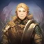 Placeholder: A nord male battlemage from Skyrim, partial plate nordic armor, blond hair of medium length, hearty, smiling, thick short beard