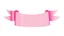 Placeholder: pink ribbon graphic element with canvas texture and lighting